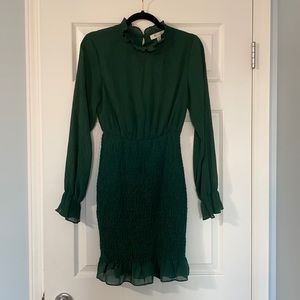 Green Smocked Dress